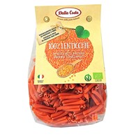 MAKARON PROTEINOWY (Z SOCZEWICY CZERWONEJ) STROZZAPRETI BEZGLUTENOWY BIO 250 g - DALLA COSTA