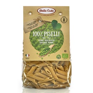 MAKARON PROTEINOWY (Z GROSZKU ZIELONEGO) PENNE BEZGLUTENOWY BIO 250 g - DALLA COSTA