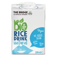 NAPÓJ RYŻOWY BEZ DODATKU CUKRÓW BEZGLUTENOWY BIO 500 ml - THE BRIDGE