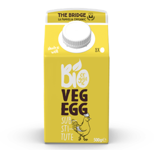 ROŚLINNY ZAMIENNIK 8 JAJ W PŁYNIE BEZGLUTENOWY BIO 500 g - THE BRIDGE