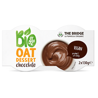 DESER OWSIANY CZEKOLADOWY BIO (2 x 130 g) 260 g - THE BRIDGE