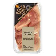 SZYNKA PARMEŃSKA DOJRZEWAJĄCA (PROSCIUTTO DI PARMA) PLASTRY BEZGLUTENOWA BIO 70 g - PRIMAVERA
