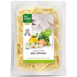 RAVIOLI ŚWIEŻE Z TOFU I SZPINAKIEM BIO 250 g - LA SPIGA