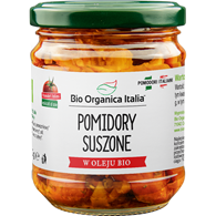 POMIDORY SUSZONE W OLEJU BIO 190 g (SŁOIK) - BIO ORGANICA ITALIA