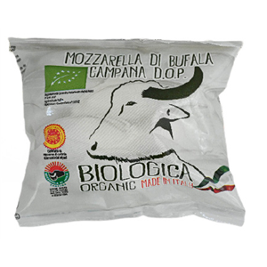 MOZZARELLA DI BUFALA (Z MLEKA BAWOLEGO) KULKA BIO 250 g (125 g) - BIOLOGICA