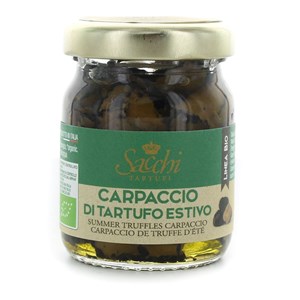 CARPACCIO Z CZARNEJ TRUFLI LETNIEJ BIO 50 g - SACCHI TARTUFI