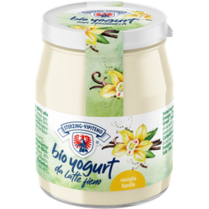 JOGURT WANILIOWY Z MLEKA SIENNEGO BEZGLUTENOWY BIO 150 g (SŁOIK) - STERZING-VIPITENO