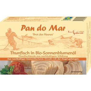 TUŃCZYK BONITO W BIO OLEJU SŁONECZNIKOWYM 120 g (90 g) - PAN DO MAR