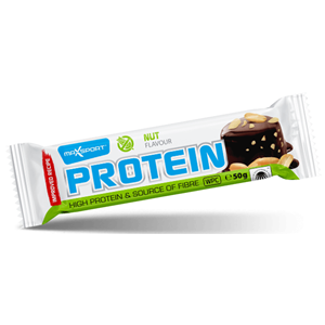 BATON PROTEINOWY Z ORZESZKAMI ZIEMNYMI W POLEWIE KAKAOWEJ BEZGLUTENOWY 50 g - MAXSPORT