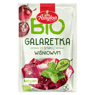 GALARETKA Z AGAREM O SMAKU WIŚNIOWYM BEZGLUTENOWA BIO 40 g - AMYLON