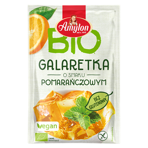 GALARETKA Z AGAREM O SMAKU POMARAŃCZOWYM BEZGLUTENOWA BIO 40 g - AMYLON