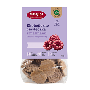 CIASTKA MALINOWE BEZGLUTENOWE BIO 100 g - ZEMANKA