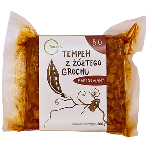 TEMPEH Z GROCHU ŻÓŁTEGO MARYNOWANY BIO 200 g - TEMPEHU