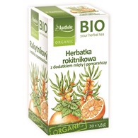 HERBATKA ROKITNIKOWA Z MIĘTĄ I POMARAŃCZĄ BIO (20 x 1,8 g) 36 g - APOTHEKE