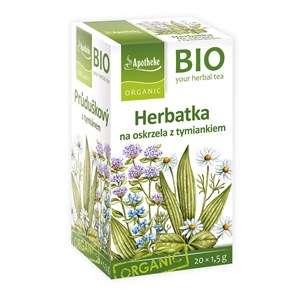 HERBATKA NA OSKRZELA Z TYMIANKIEM BIO (20 x 1,5 g) 30 g - APOTHEKE