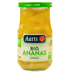 ANANAS KAWAŁKI W LEKKIM SYROPIE BIO 350 g (190 g) (SŁOIK) - AARTS
