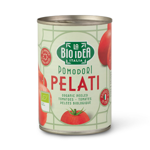 POMIDORY PELATI BEZ SKÓRY BIO 400 g (240 g) - LA BIO IDEA