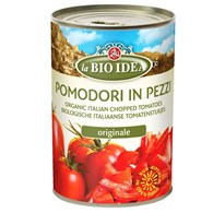 POMIDORY KROJONE BEZ SKÓRY BIO 400 g - LA BIO IDEA