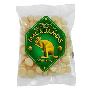 ORZECHY MACADAMIA PRAŻONE I SOLONE BIO 100 g - HORIZON