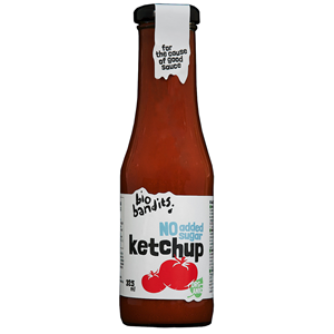 KETCHUP BEZ DODATKU CUKRÓW BIO 325 ml - BIO BANDITS