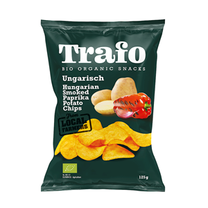 CHIPSY ZIEMNIACZANE Z PAPRYKĄ WĘDZONĄ BIO 125 g - TRAFO