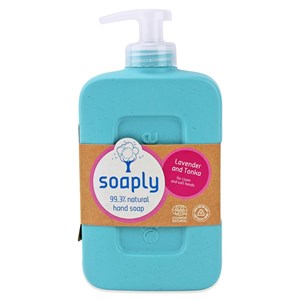 MYDŁO W PŁYNIE DO RĄK LAWENDA I FASOLA TONKA ECO 300 ml - SOAPLY