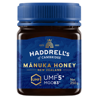 MIÓD MANUKA MGO 83+ UMF 5+ 250 g - HADDRELL'S OF CAMBRIDGE