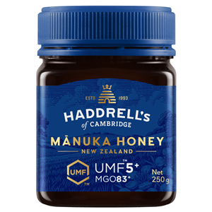 MIÓD MANUKA MGO 83+ UMF 5+ 250 g - HADDRELL'S OF CAMBRIDGE