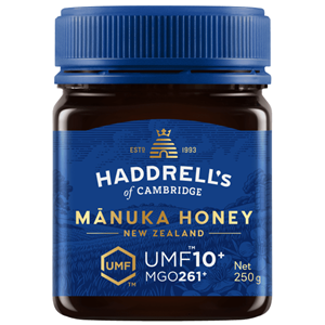 MIÓD MANUKA MGO 261+ UMF 10+ 250 g - HADDRELL'S OF CAMBRIDGE